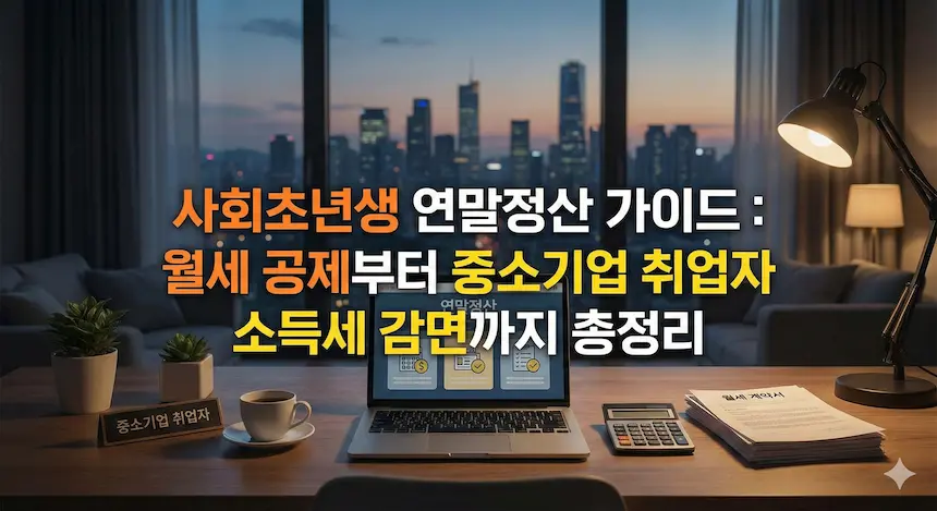 사회초년생 연말정산 가이드: 월세 공제부터 중소기업 취업자 소득세 감면까지 총정리