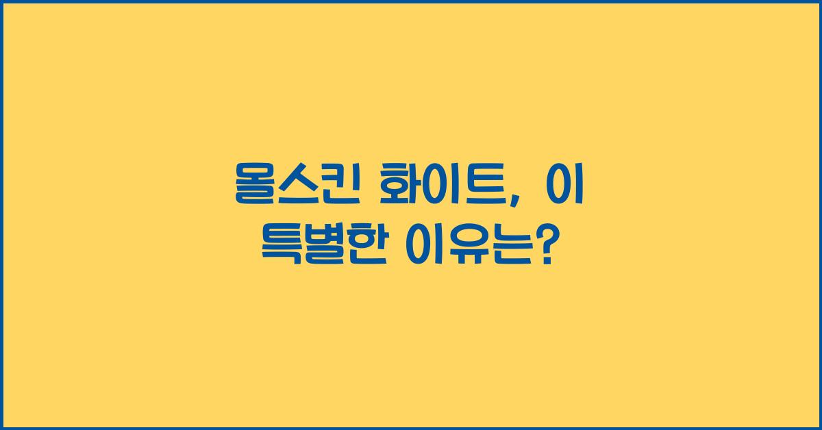 몰스킨 화이트