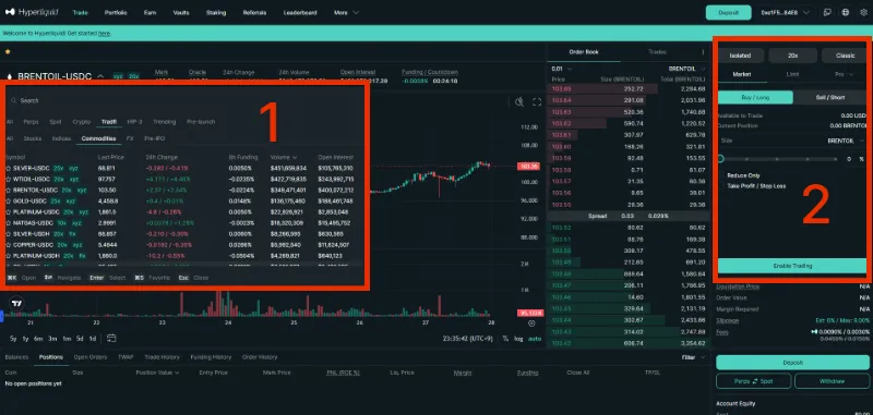 하이퍼리퀴드 주문 체결