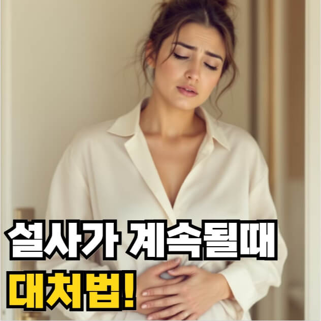 설사가 계속될때 대처법