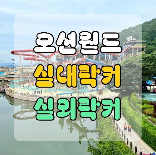 오션월드 실내락커 실외락커 차이