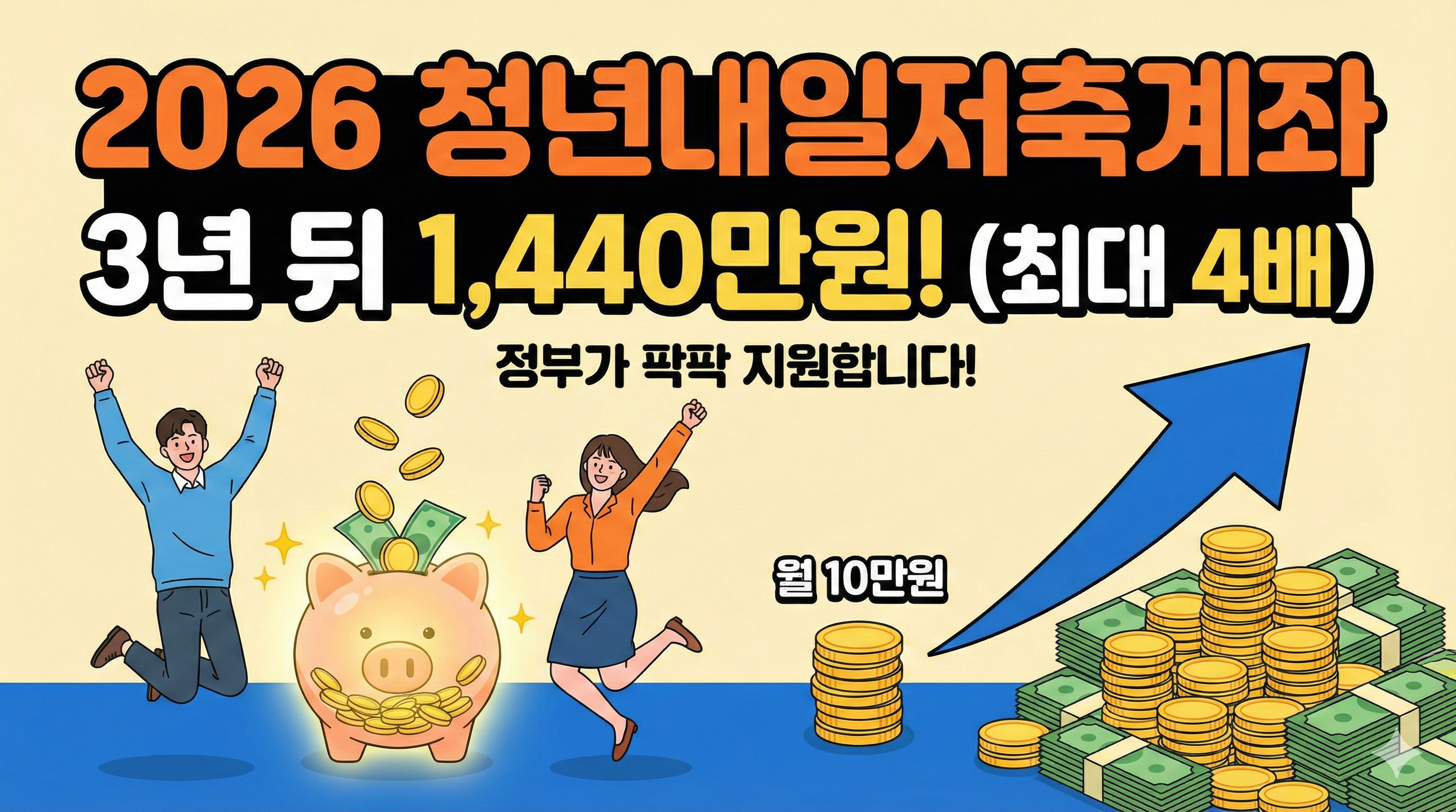 [2026] 청년내일저축계좌 3년뒤 1,440만 원 받는 법