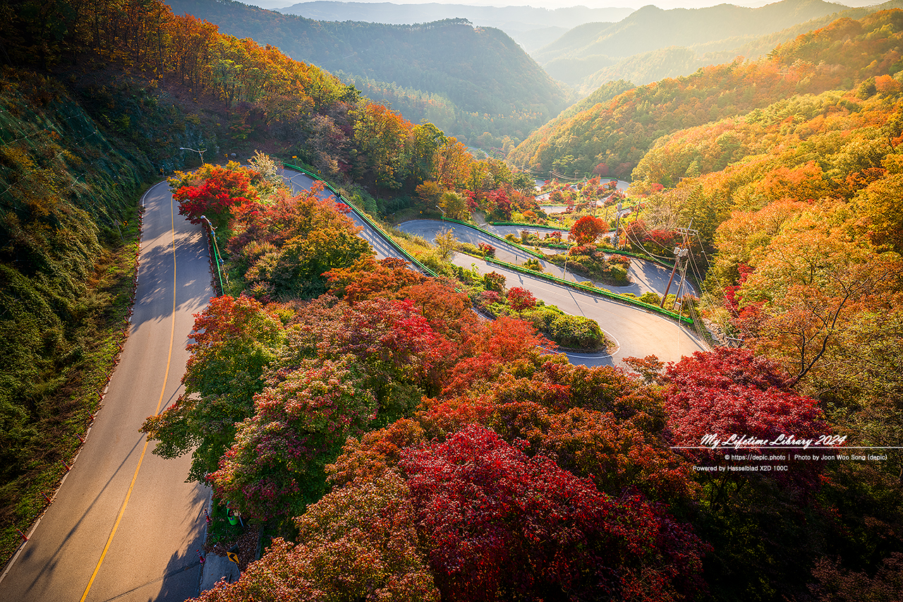 보은 속리산 단풍 말티재