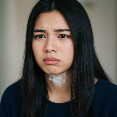 가래로 인해 불편함을 느끼는 환자