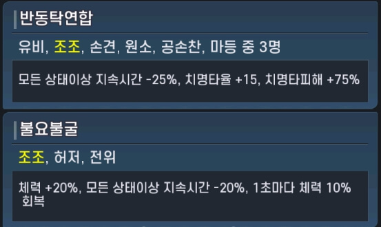 조조-팀보너스