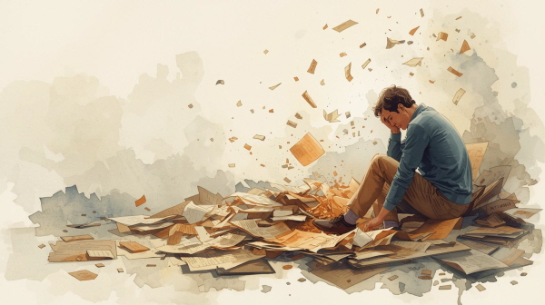 INTJ 성인의 상실감은 계획이 무너질 때 가장 크게 드러납니다에 관한 그림