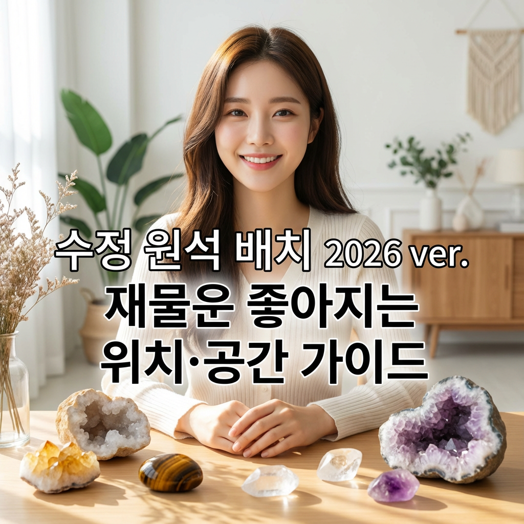 수정 원석 배치 2026 ver. ｜ 재물운 좋아지는 위치&middot;공간 가이드