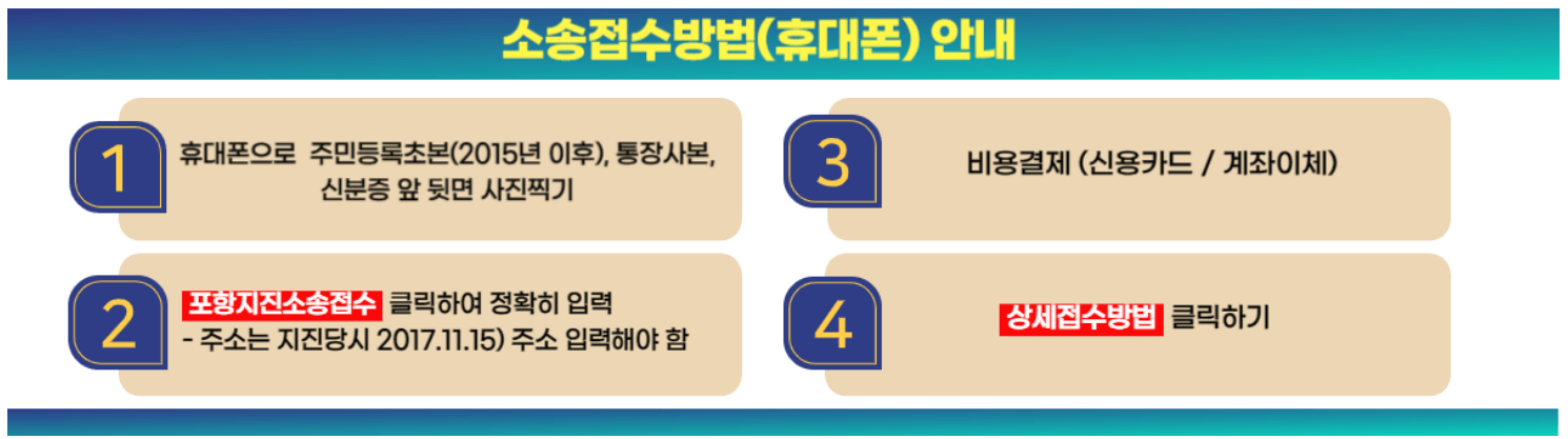 포항 지진 위자료 소송 추가 접수 신청