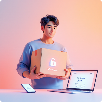 쿠팡 와우 회원 탈퇴 환불 방법 이미지