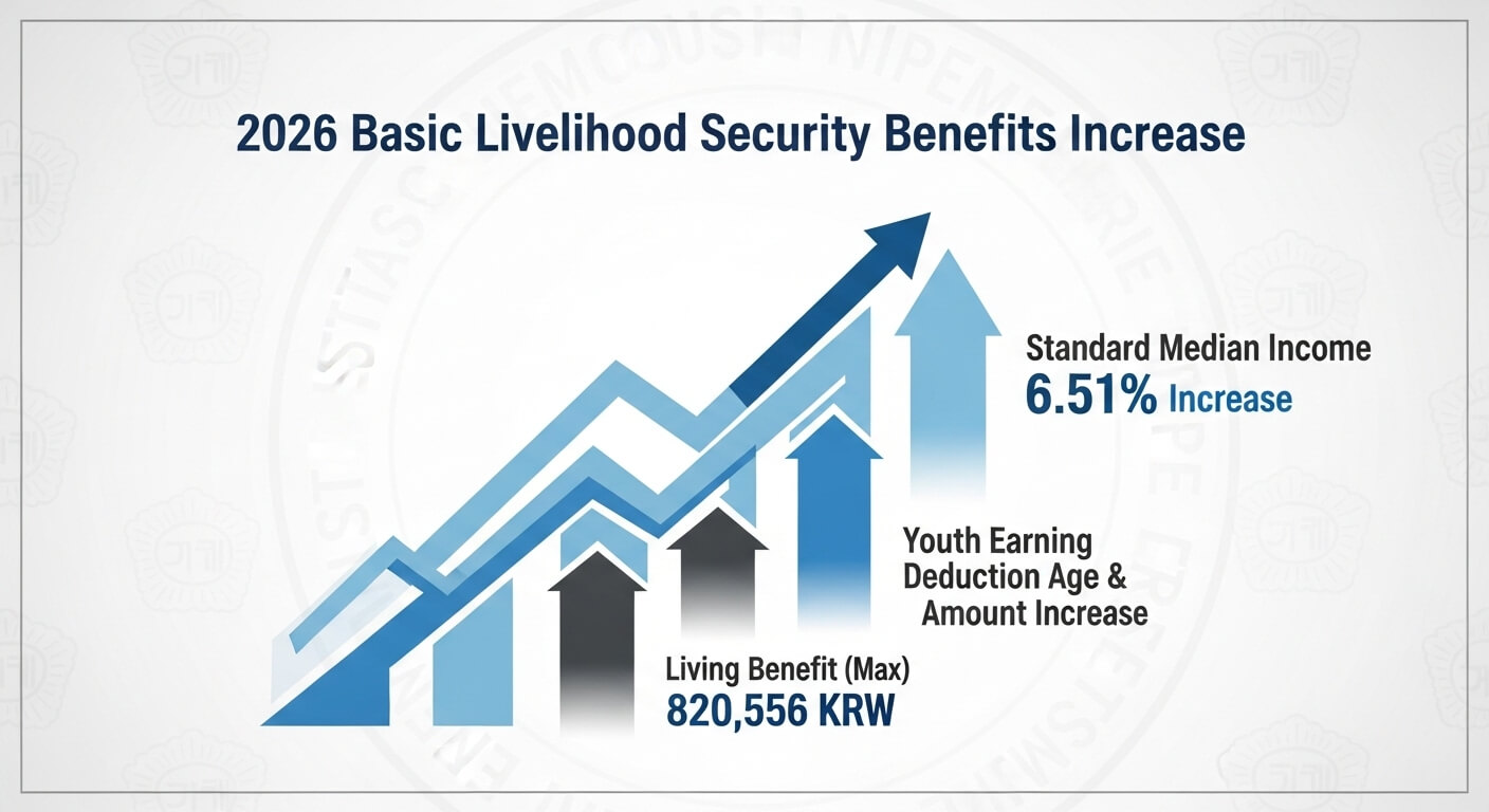 기초수급대상의인상에 관한인포그래픽