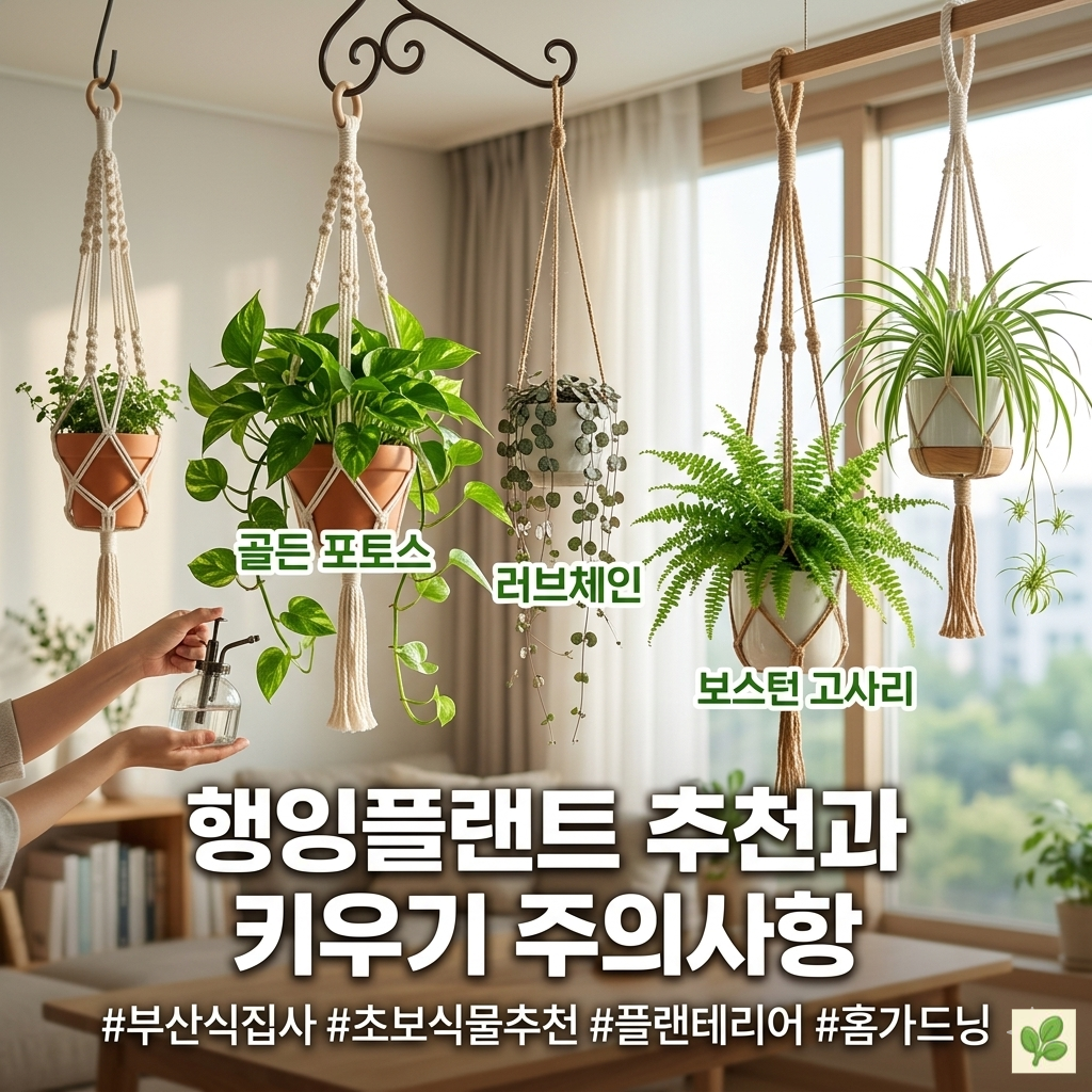 행잉플랜트 추천과 키우기 주의사항