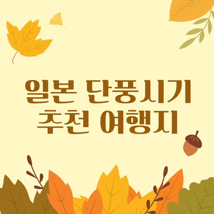 일본 단풍시기