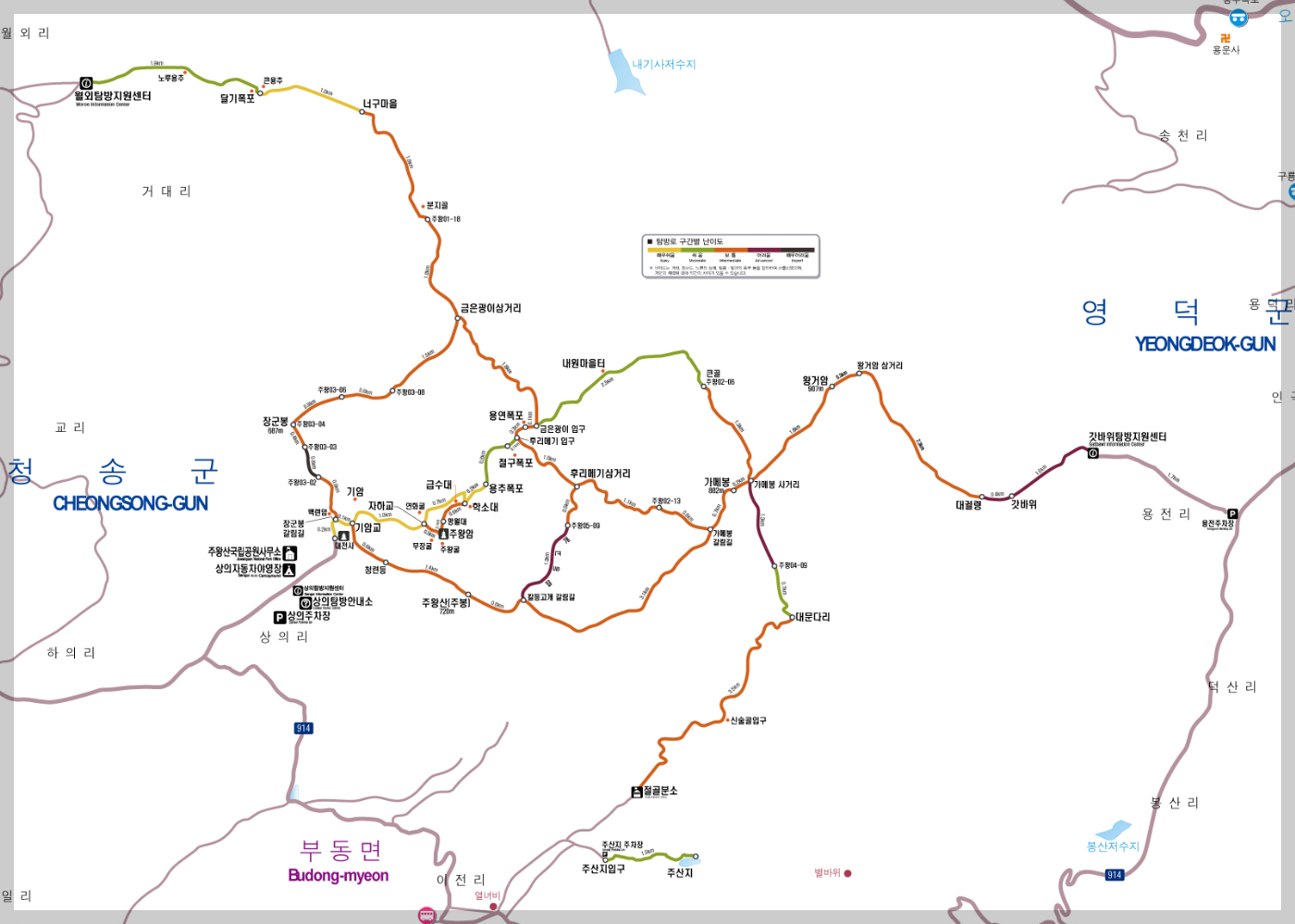 주왕산 등산코스, 지도, 추천, 시간 등 3분 총정리