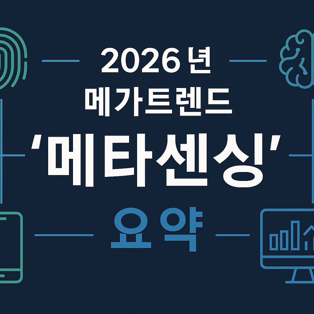 2026년 메가트렌드 &lsquo;메타센싱&rsquo;