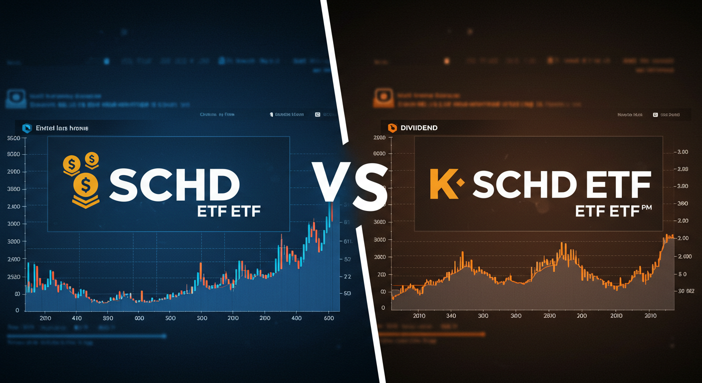 SCHD와 K SCHD의 수익률, 보수, 환율 영향 비교표