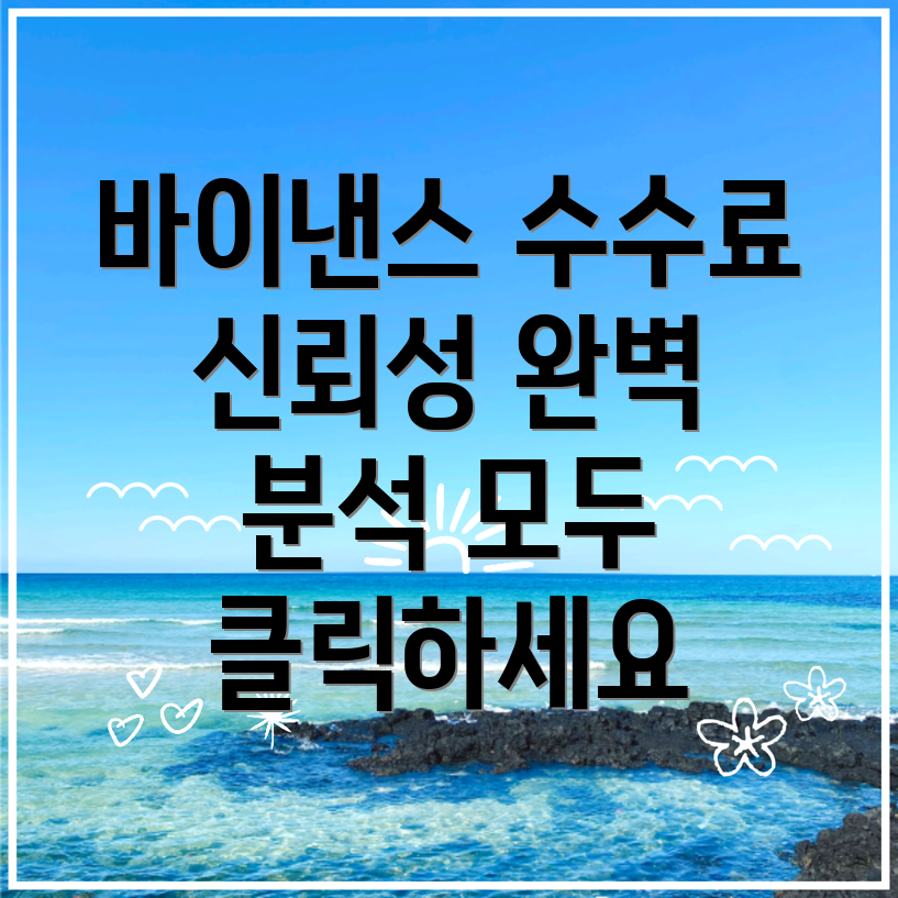 바이낸스 수수료