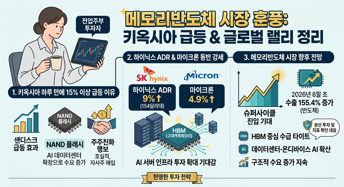 메모리반도체 (키옥시아, 하이닉스, 마이크론)