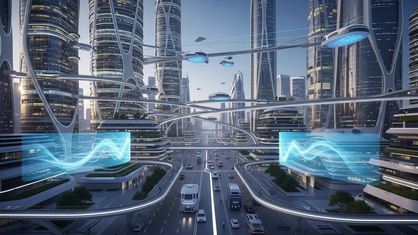 인간과 인공지능의 협업을 표현한 AI 비즈니스 이미지