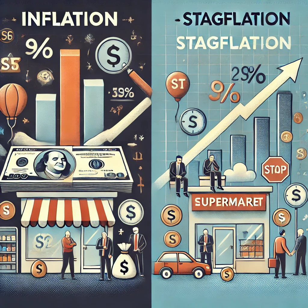 인플레이션, 스테그플레이션과 관련된 사진.