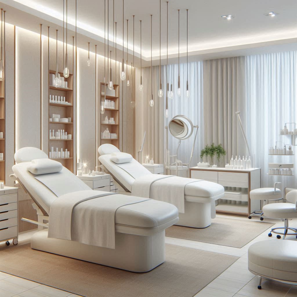 피부,체형관리 샵 배경