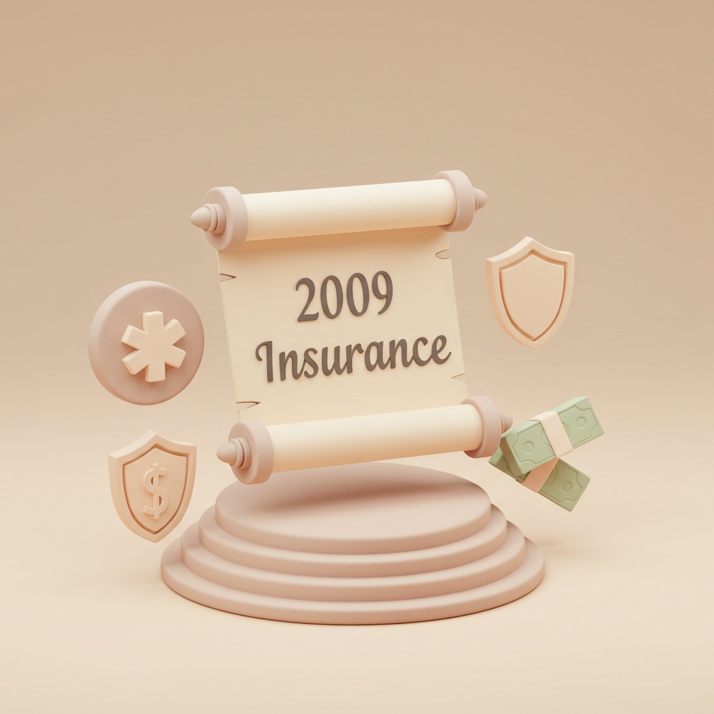 2009년 이전 1세대 실손보험의 특징을 상징하는 이미지