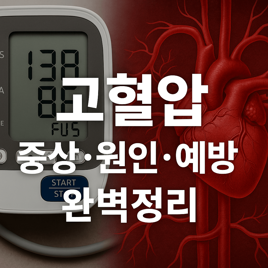 고혈압 증상·원인·예방 완벽정리 ❘ 2025년 최신 건강 가이드