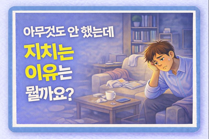 아무것도 안 했는데 지치는 이유