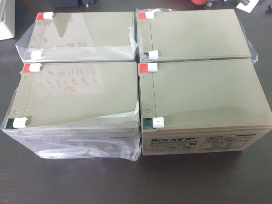 교체용 로케트 12V 배터리 4개