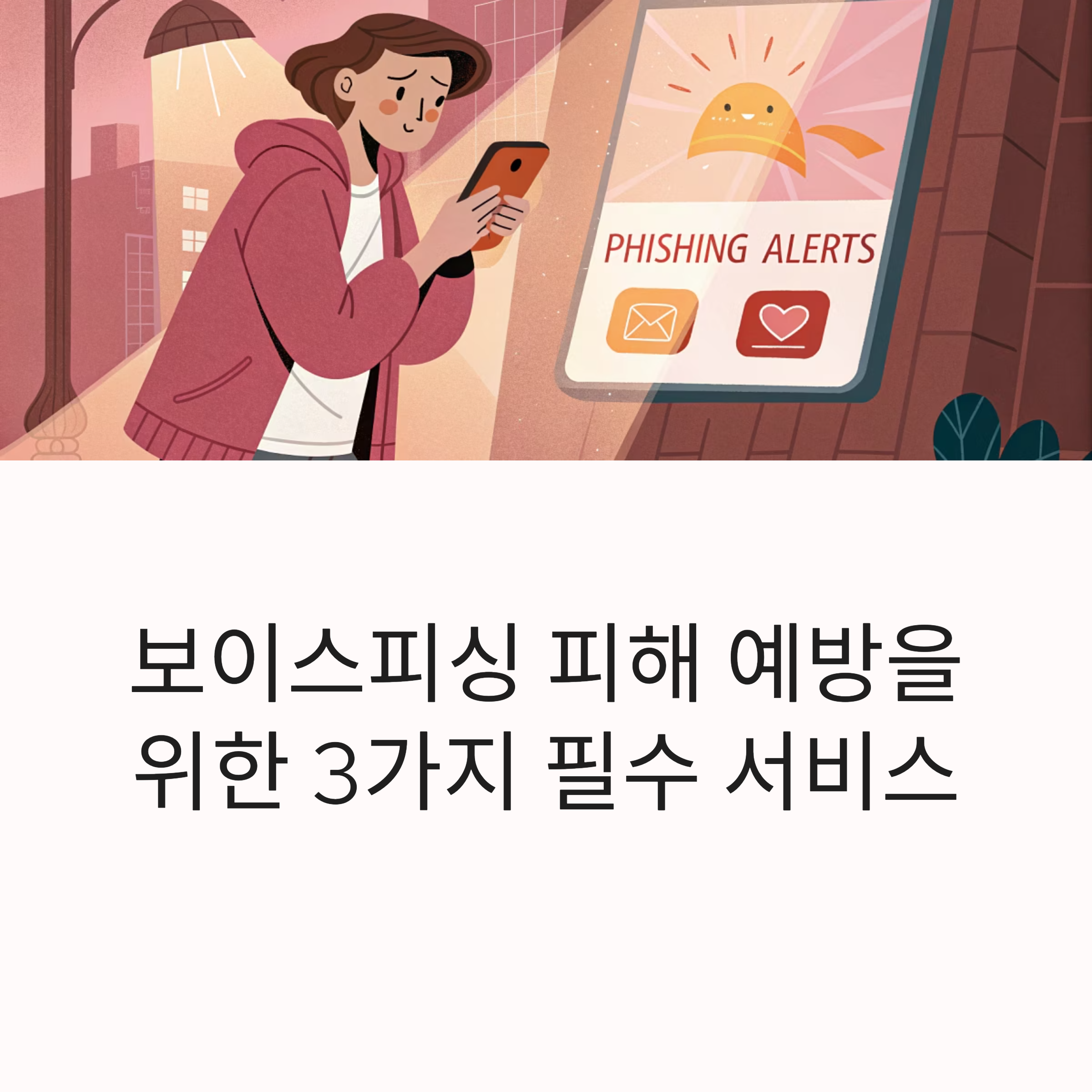 보이스피싱 피해 예방을 위한 3가지 필수 서비스