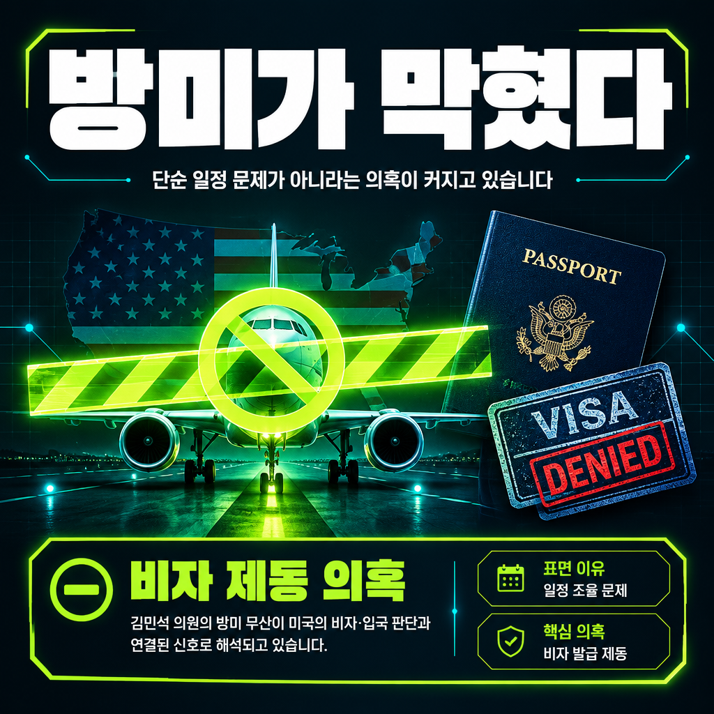 방미가 막혔다