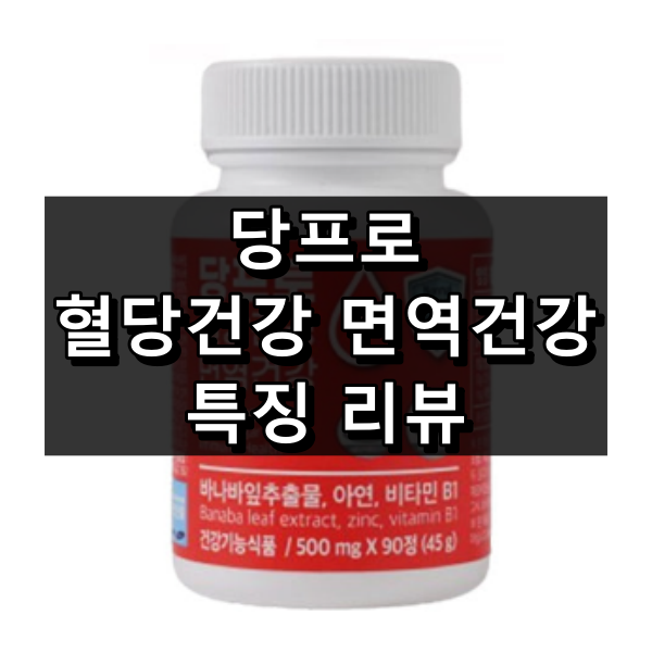 당프로 혈당건강 면역건강