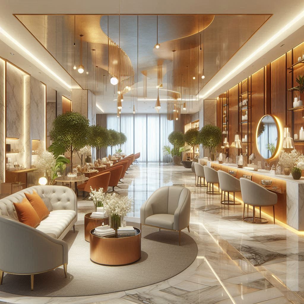 피부,체형관리 샵 배경