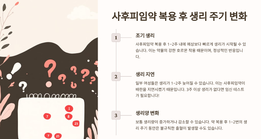 사후피임약과 신체 변화, 무엇을 알아야 할까?