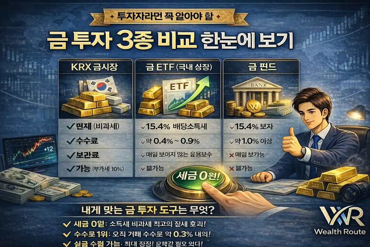 썸네일. 금투자 3종 비교 한눈에 보기