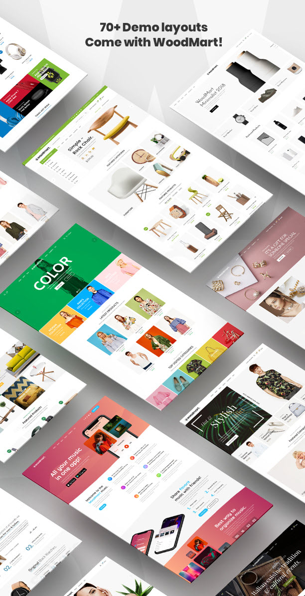 워드프레스 WoodMart 테마 데모