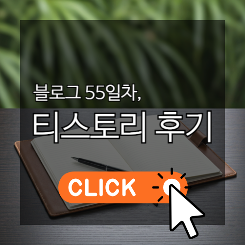 블로그 55일차 티스토리 후기 썸네일