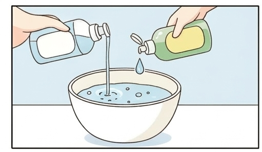 패딩 부분세탁 세제물 만들기