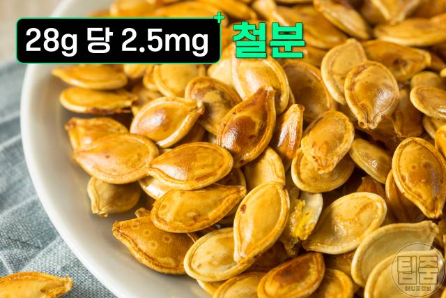 철분 많은 음식 호박씨 피로회복에 좋은 음식