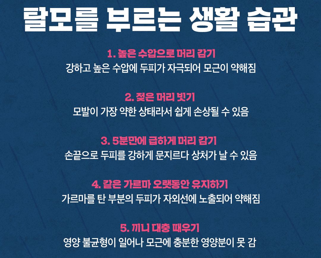 탈모 예방