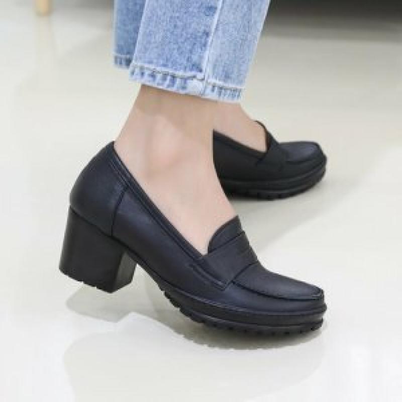 제이슈 제이슈 지쎄수제화 양가죽 앤디 통굽 펌프스