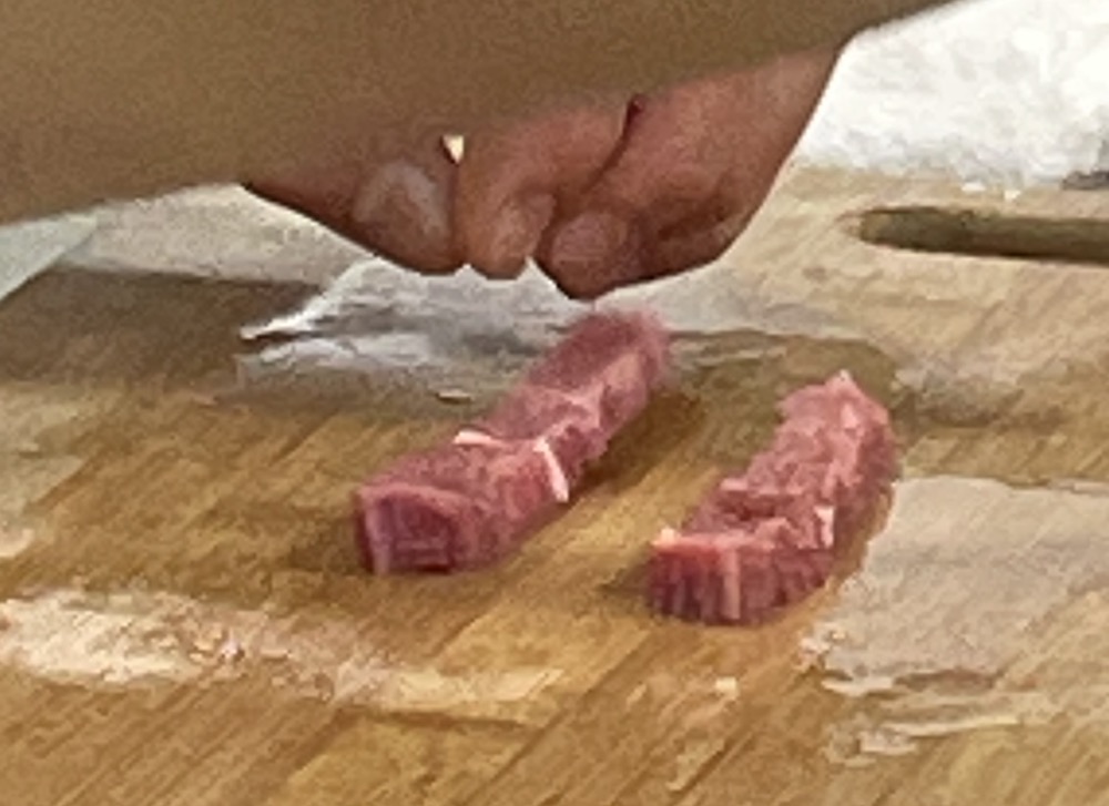 한식조리기능사 실기시험 준비 - 화양적 - 소고기 재단하기