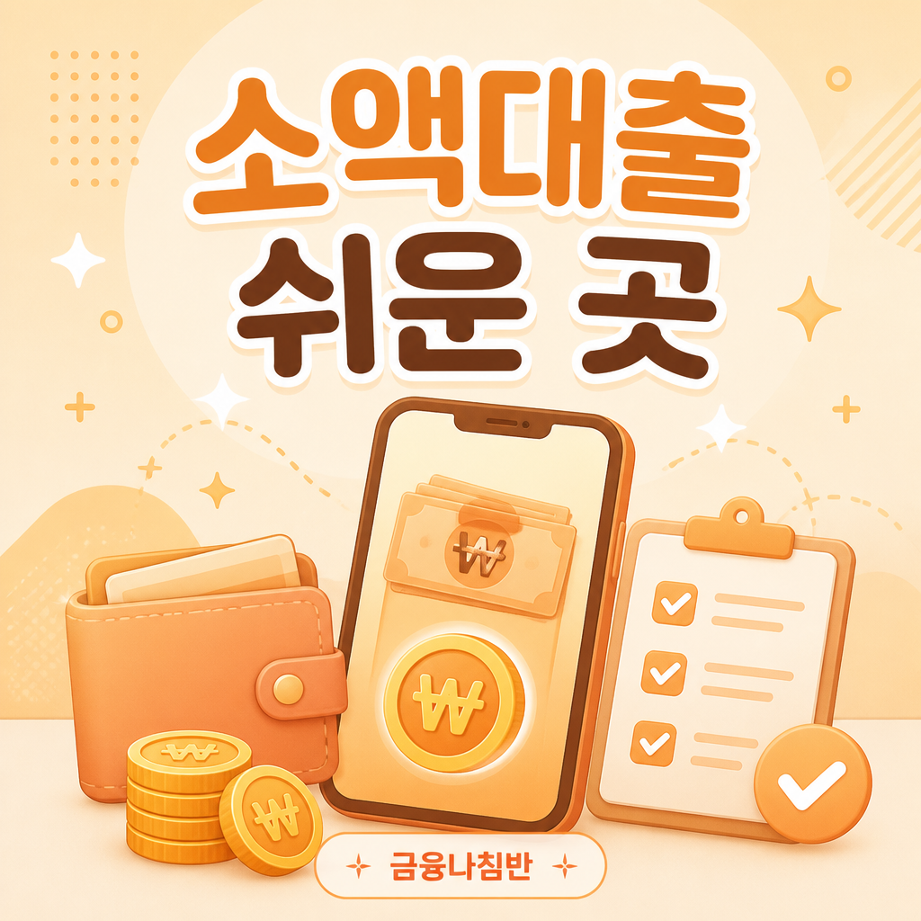 소액대출 쉬운 곳