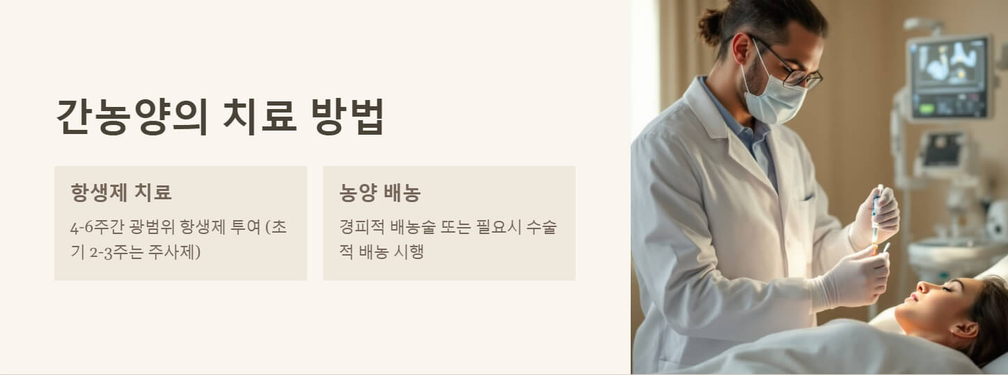 간농양 증상 치료