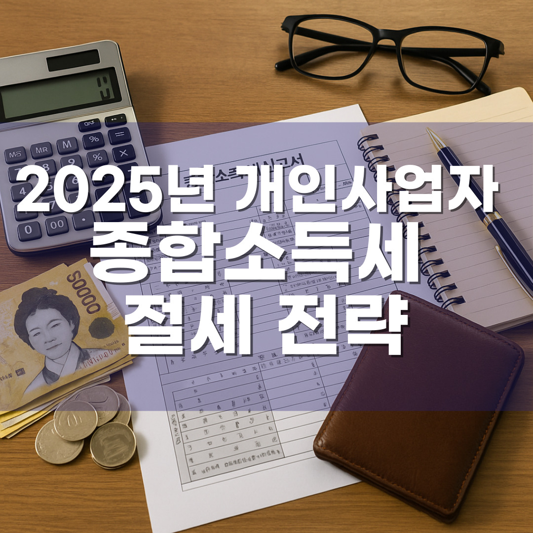 2025년 개인사업자 종합소득세 절세 전략