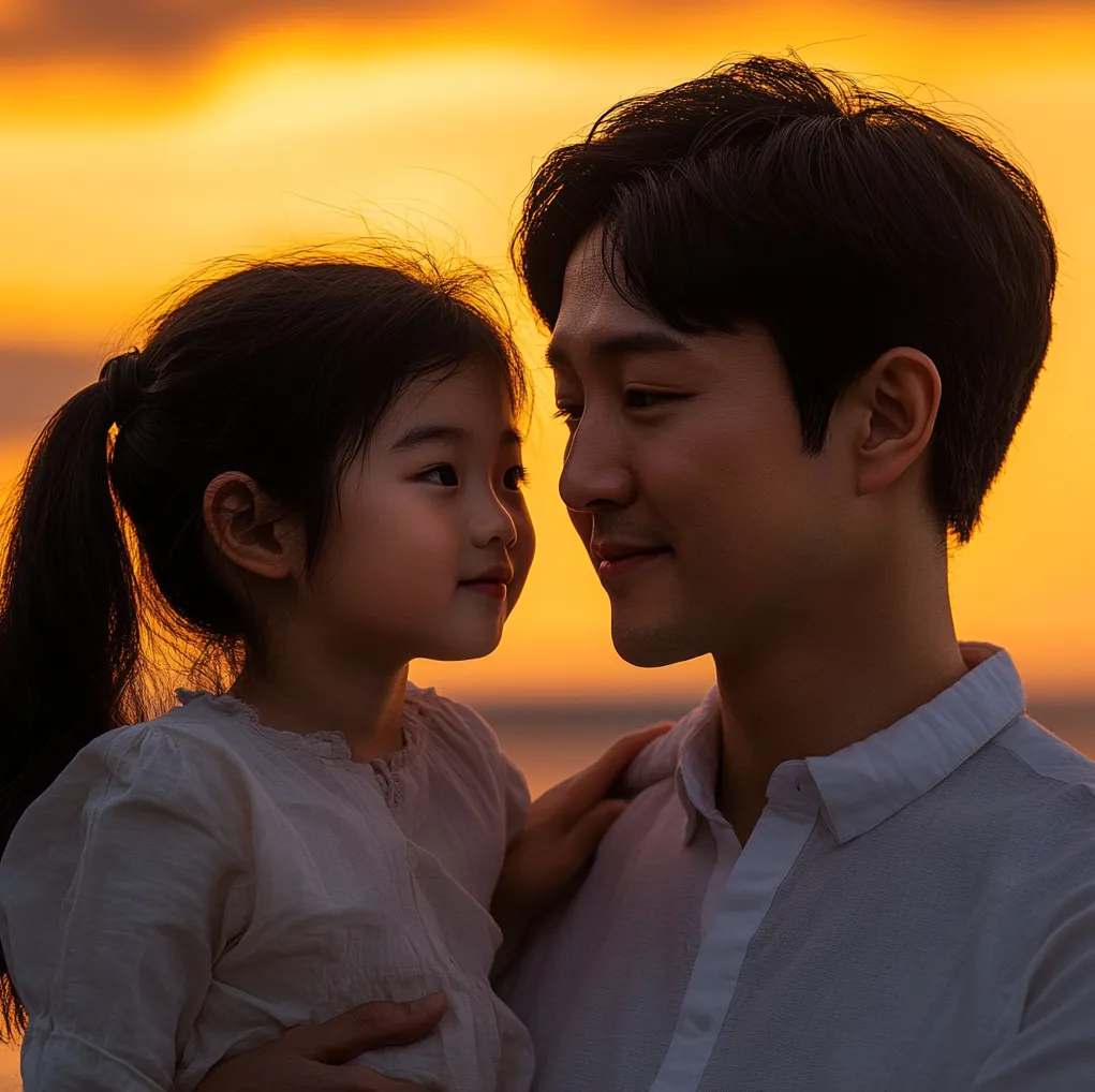 코타키나발루에서-석양보는-한국인-가족-02