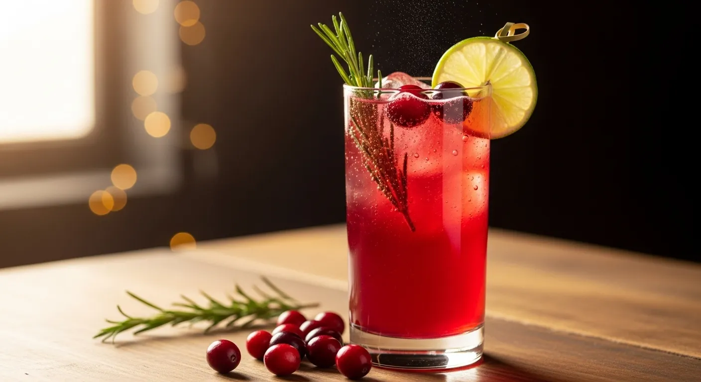 크랜베리 로즈마리 스파클링