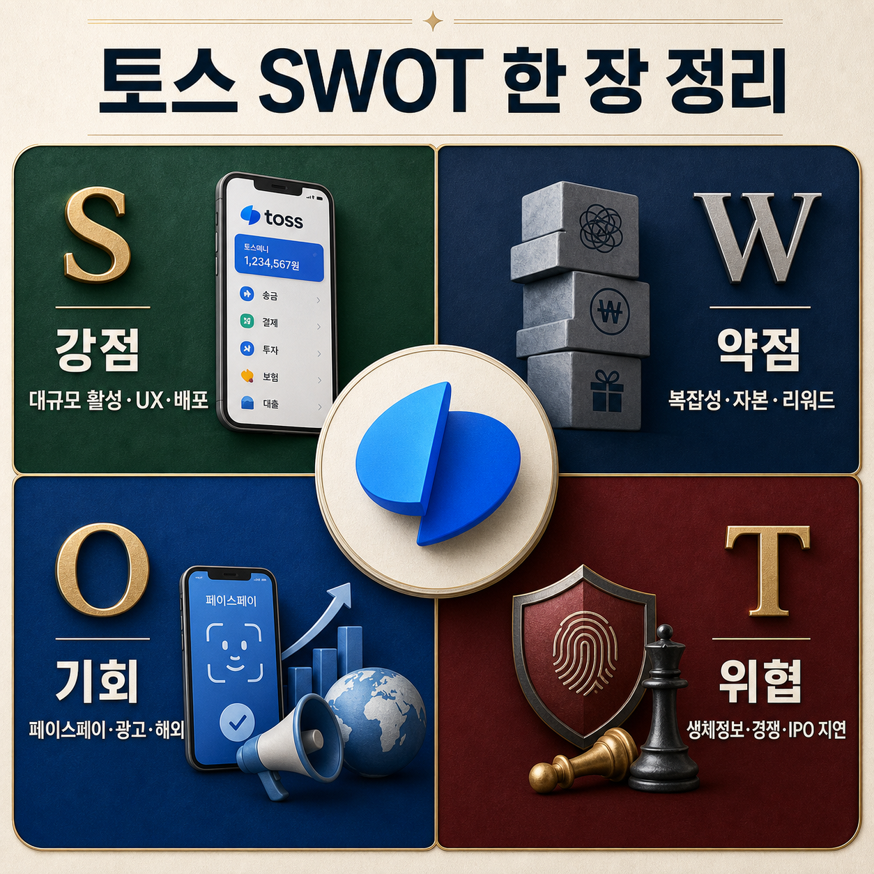 토스의 강점·약점·기회·위협