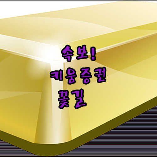 속보! 키움증권 1분기 순이익 235