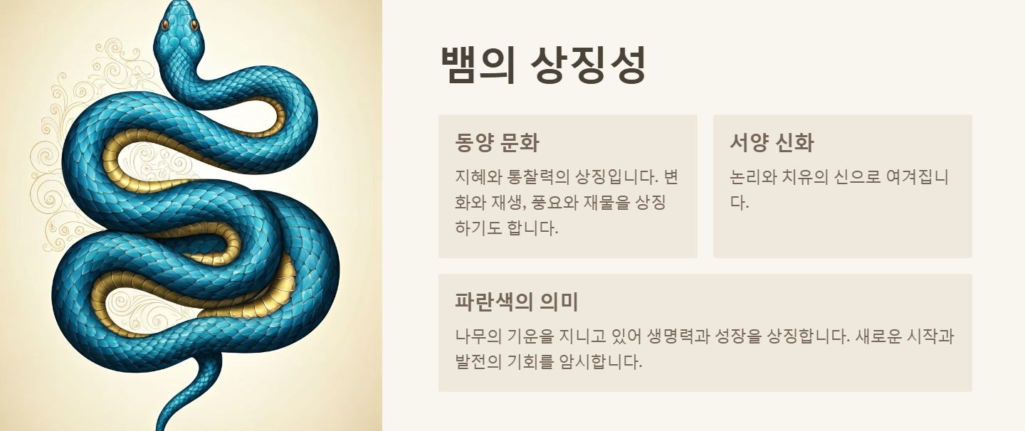 을사년 푸른뱀