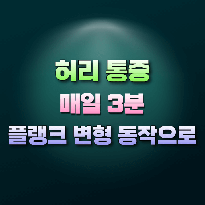 허리통증해결하기